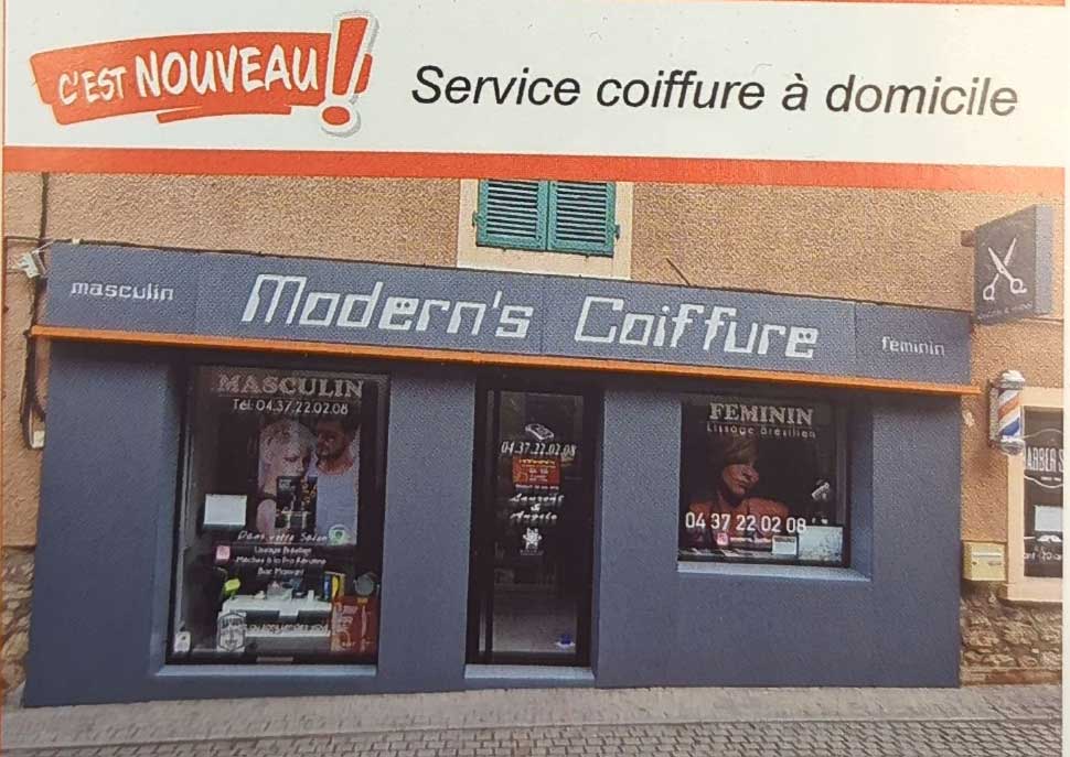 Modern's coiffure