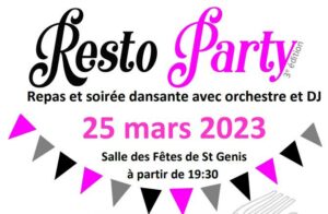 Lire la suite à propos de l’article Resto Party 25/03/2023