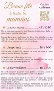 Lire la suite à propos de l’article O Cœur du bien-être, cartes cadeaux fête des mères