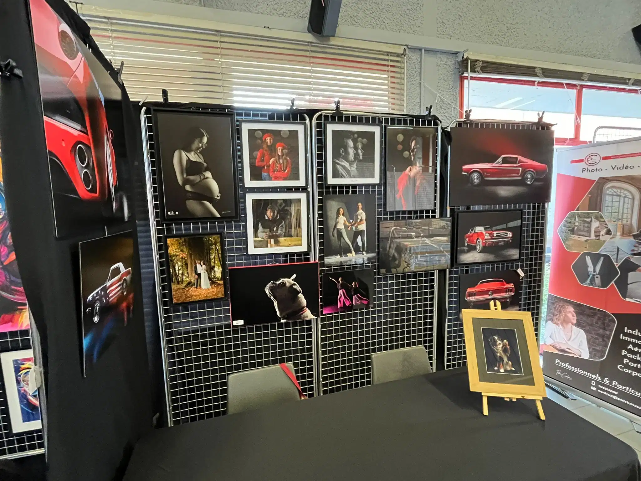Stand photo et vidéo de Patrice Cauleur au salon des entrepreneurs de Saint-Genis-les-Ollières